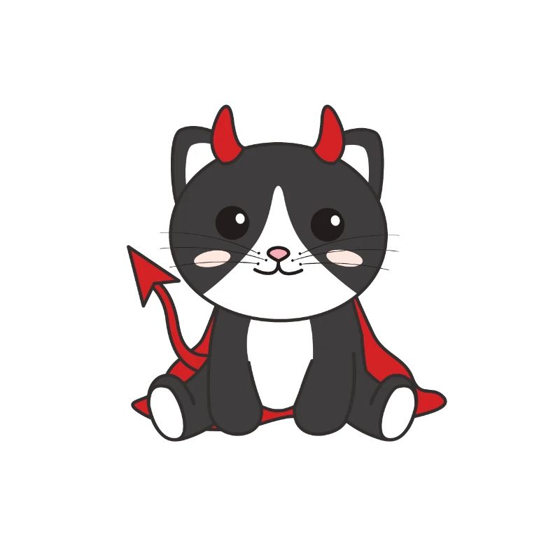 Cat Happy Halloween Devil Costume
