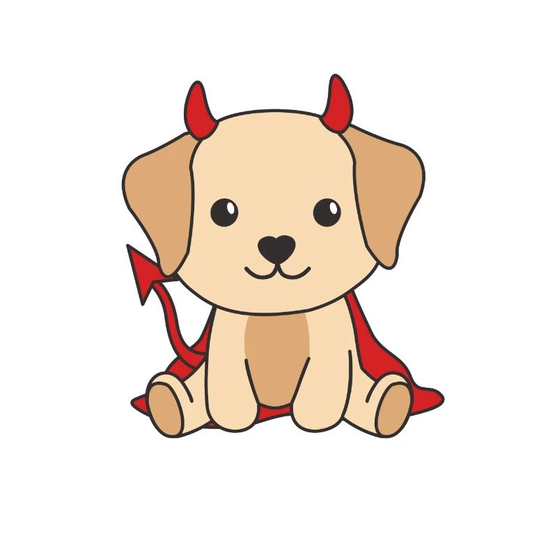 Labrador Happy Halloween Devil Costume