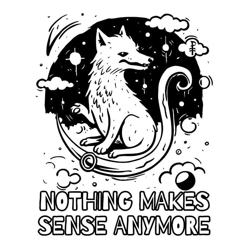 Nothing makes sense anymore, artistic wolf