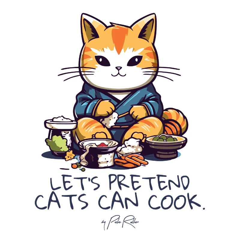 Sushi chat cuisinier, faisons semblant de chats