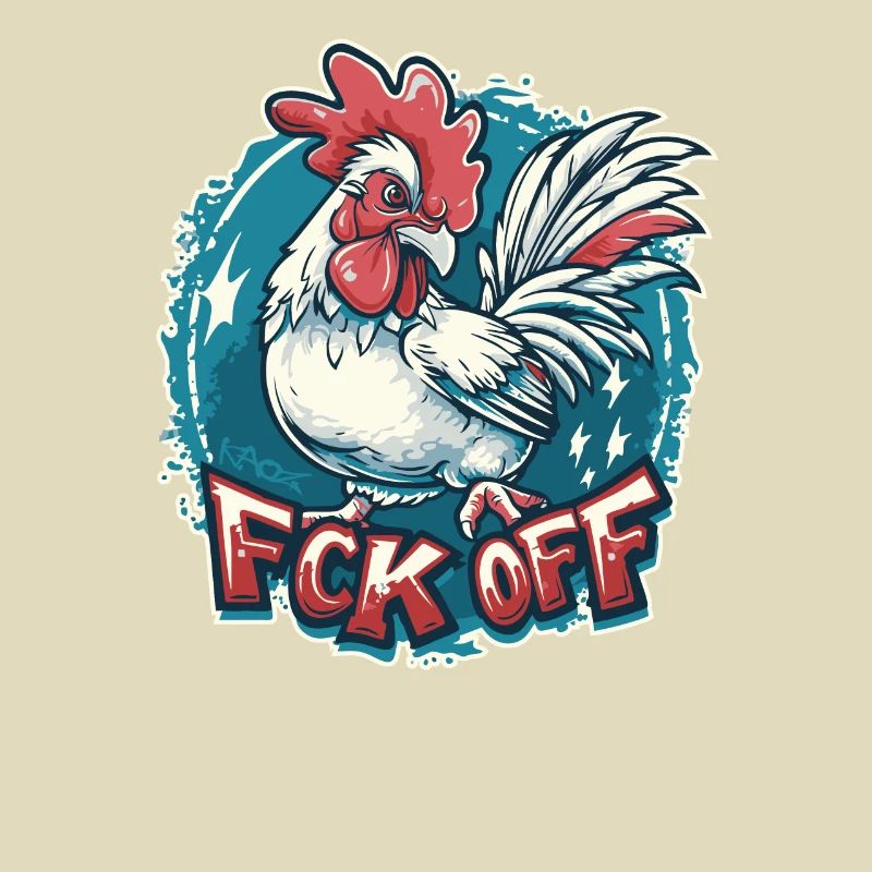 FCK OFF Rooster Chicken