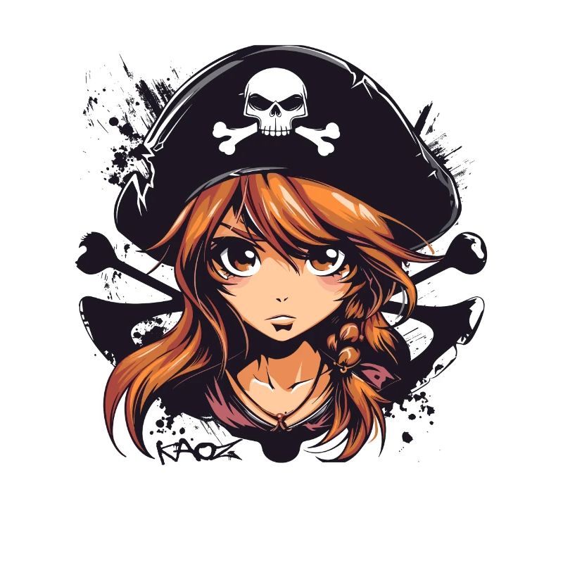 Ein Anime Piraten Mädchen