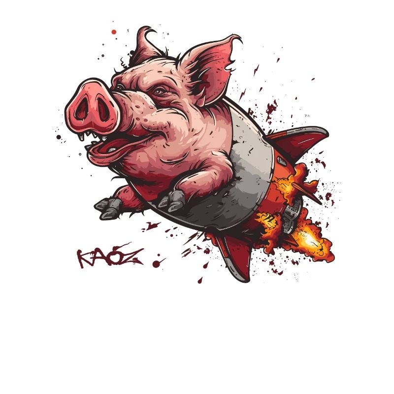 The Super Cool Flying Rocket Pig