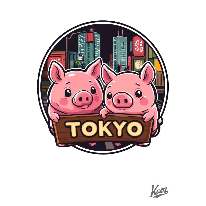 Cochons super mignons de Tokyo
