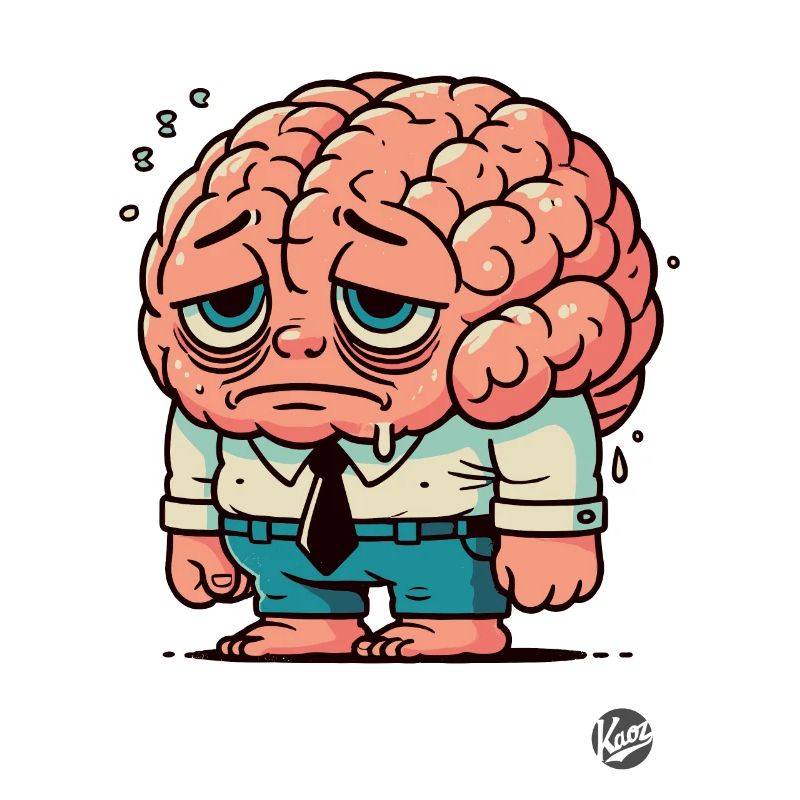 Sad Clever Brain Man