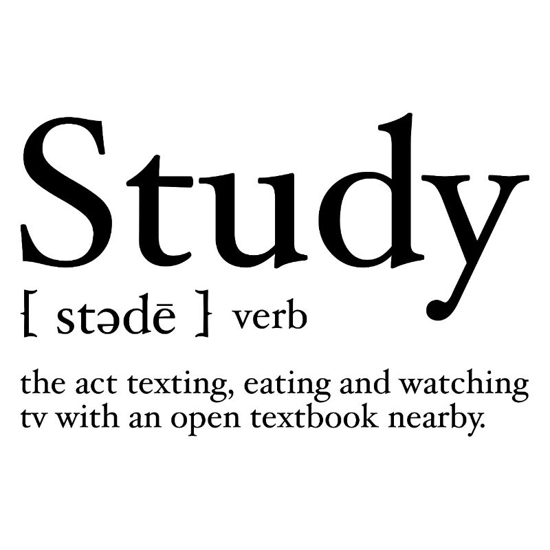 Study Definition Funny Design for College Student