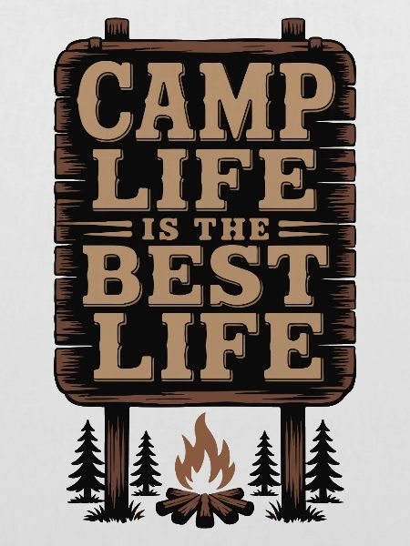 Das Camp-Leben ist das beste Leben