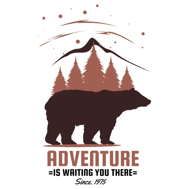 Das Abenteuer wartet dort auf dich. Bear Camping