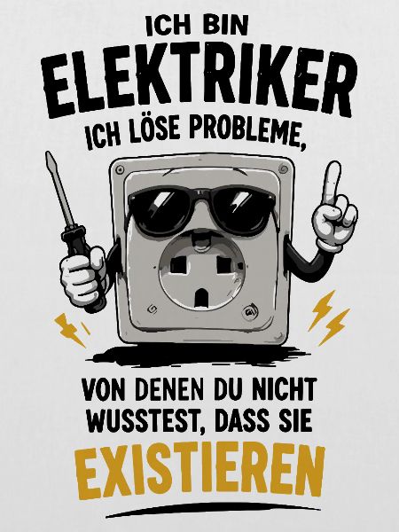 Elektriker Humor mit Power
