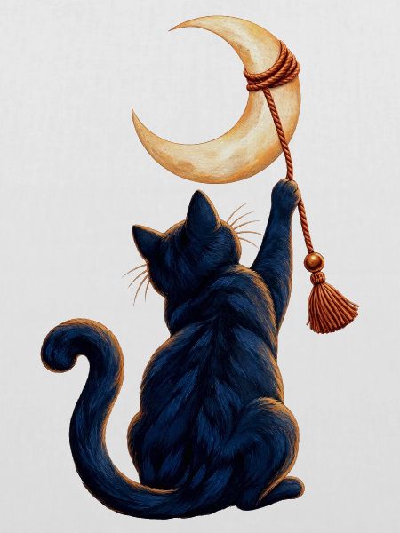 Mond-Abbrecherkatze