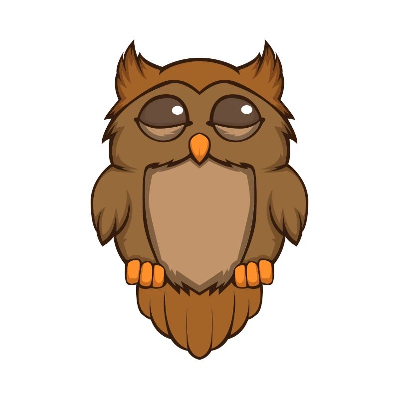 Süße Eule - Schlafende Eule - Eulen