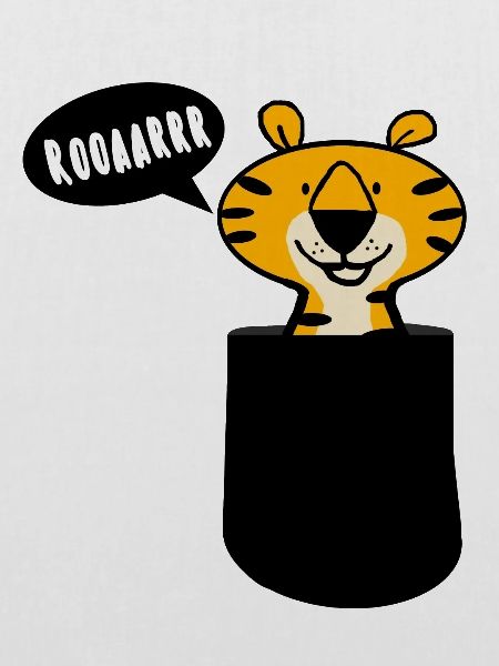 Brusttasche Tiger roar