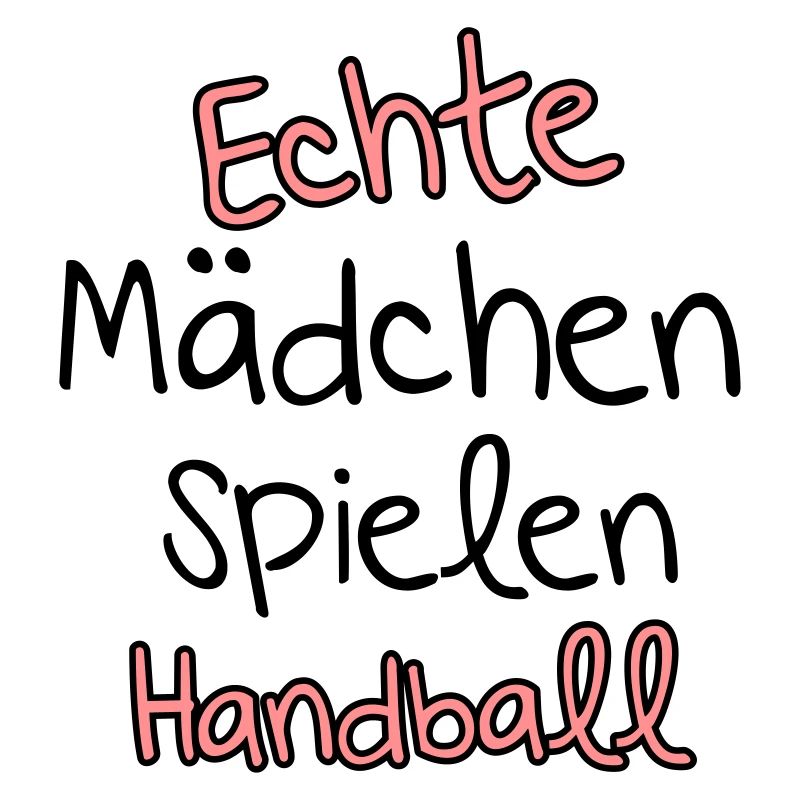 Echte Mädchen spielen Handball