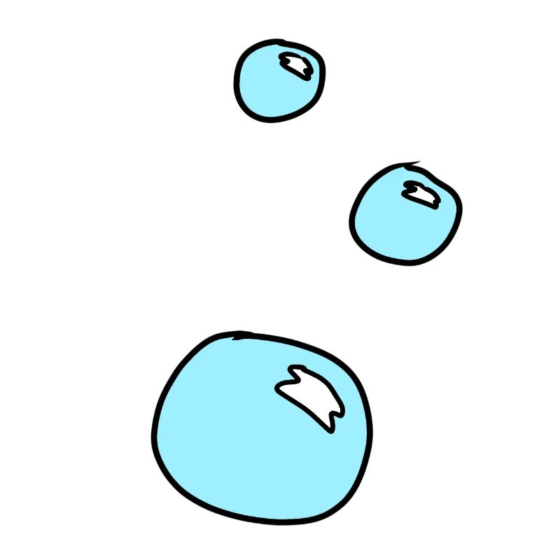 Soap Bubbles Circles Shape Water Blue