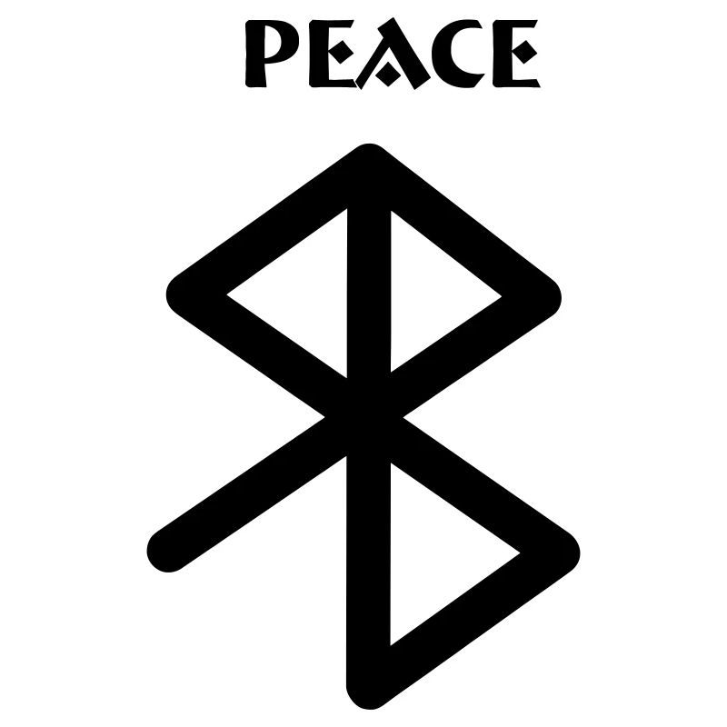 Peace Viking Runen mit Text PEACE