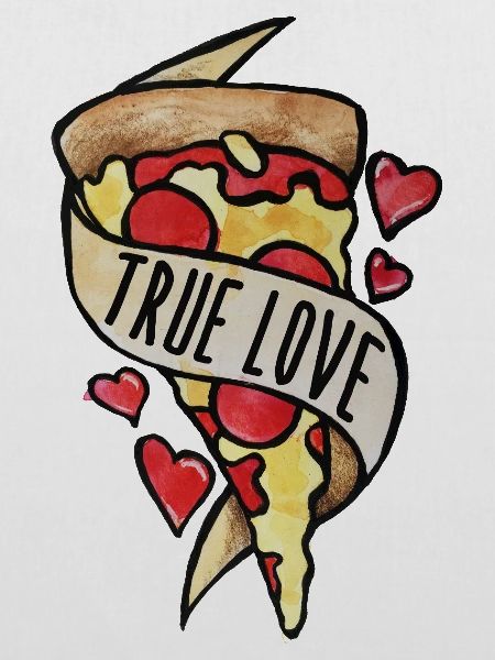 Wahre Liebe Pizzaherzen