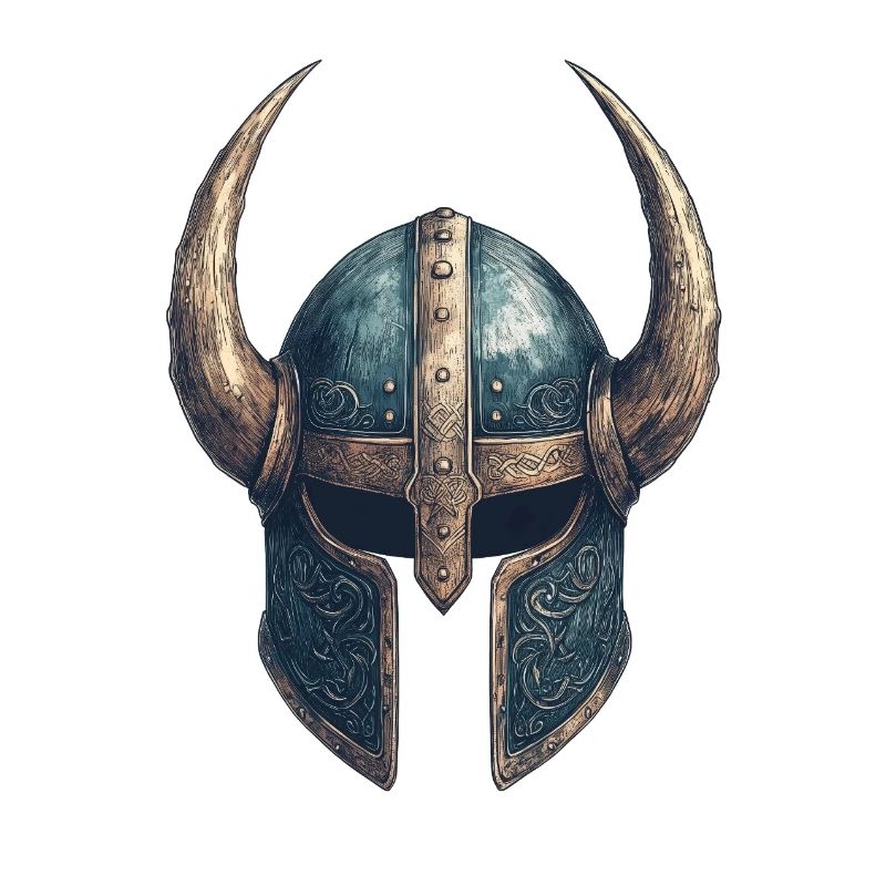 Wikingerhelm – Mit Gravuren & Hörnern