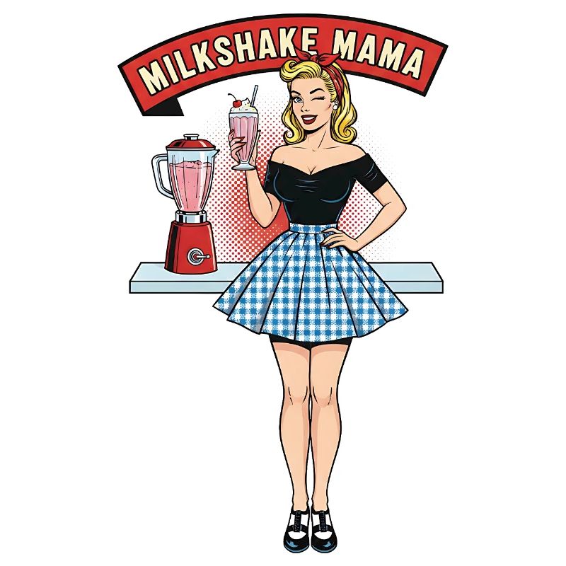 Milkshake Mama Retro Pinup
