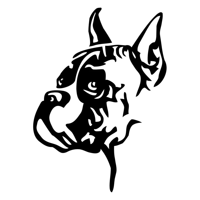 Docked boxer head