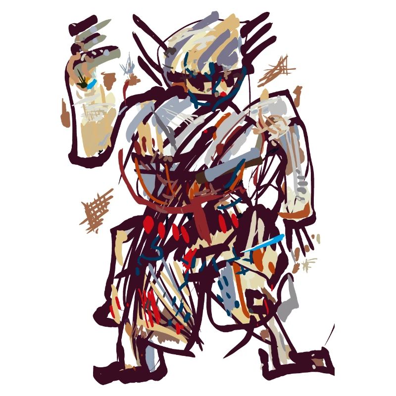 Samurai Abstrakt