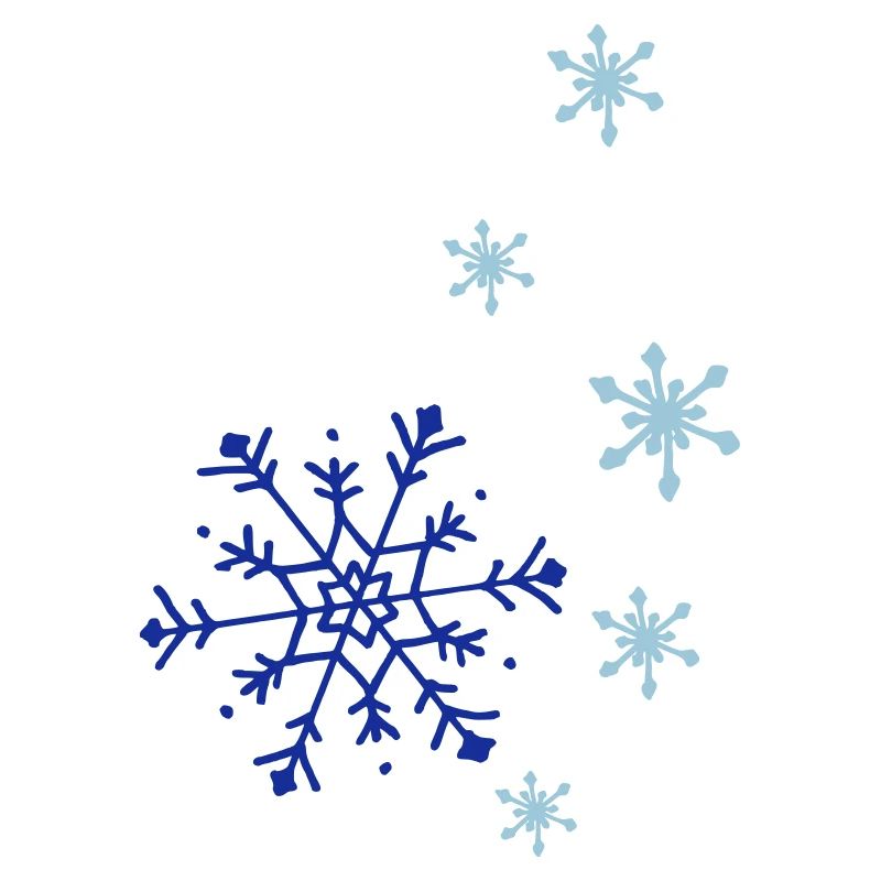 Snowflakes falling