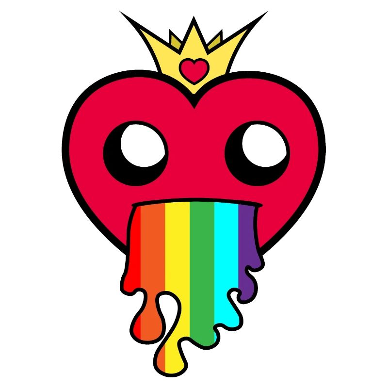 Regenbogen Herz ! Geschenk Idee !
