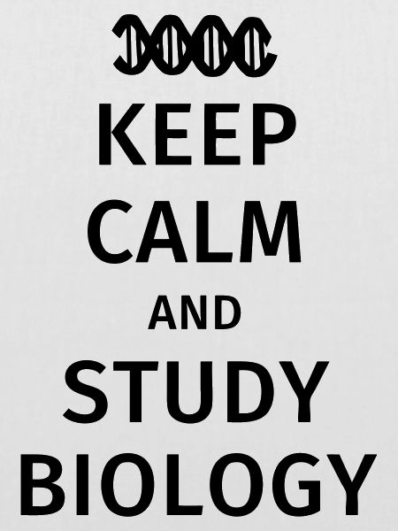 keep calm and study biololoy