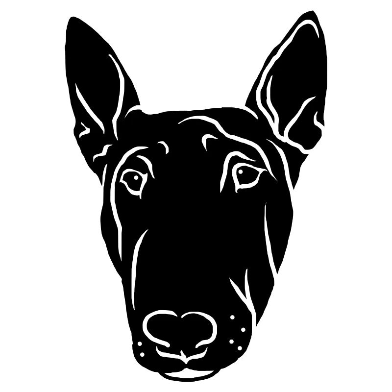 Bullterrier Kopf schwarz