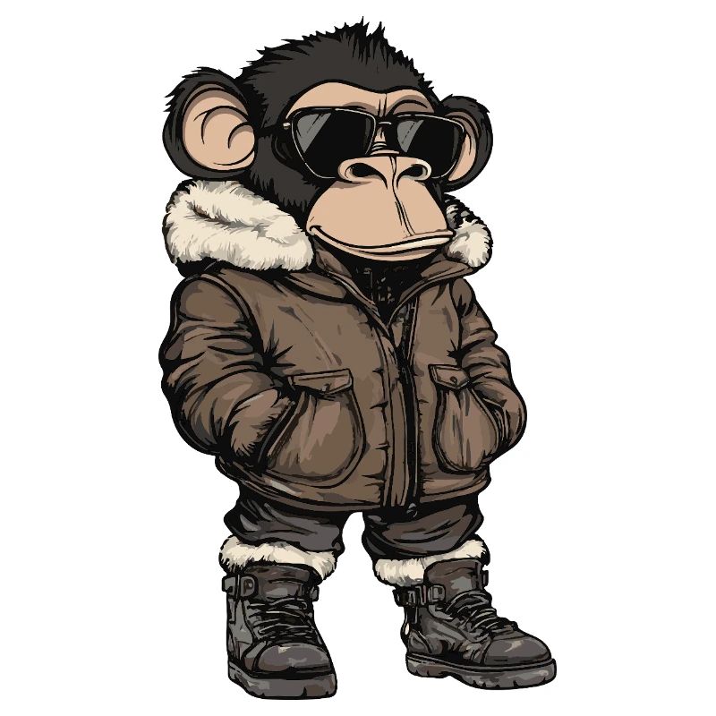 Monkey Cool Winter