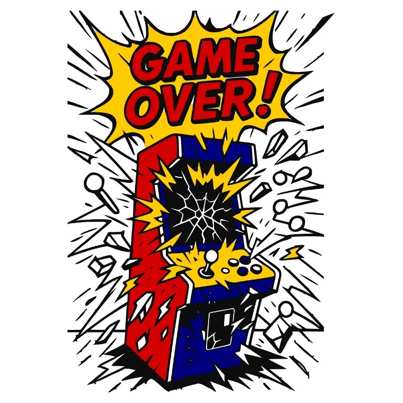 Game Over, exploding Arcade