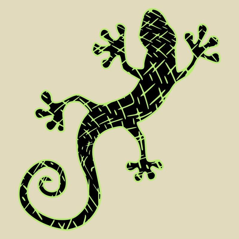 Gekko vert et noir