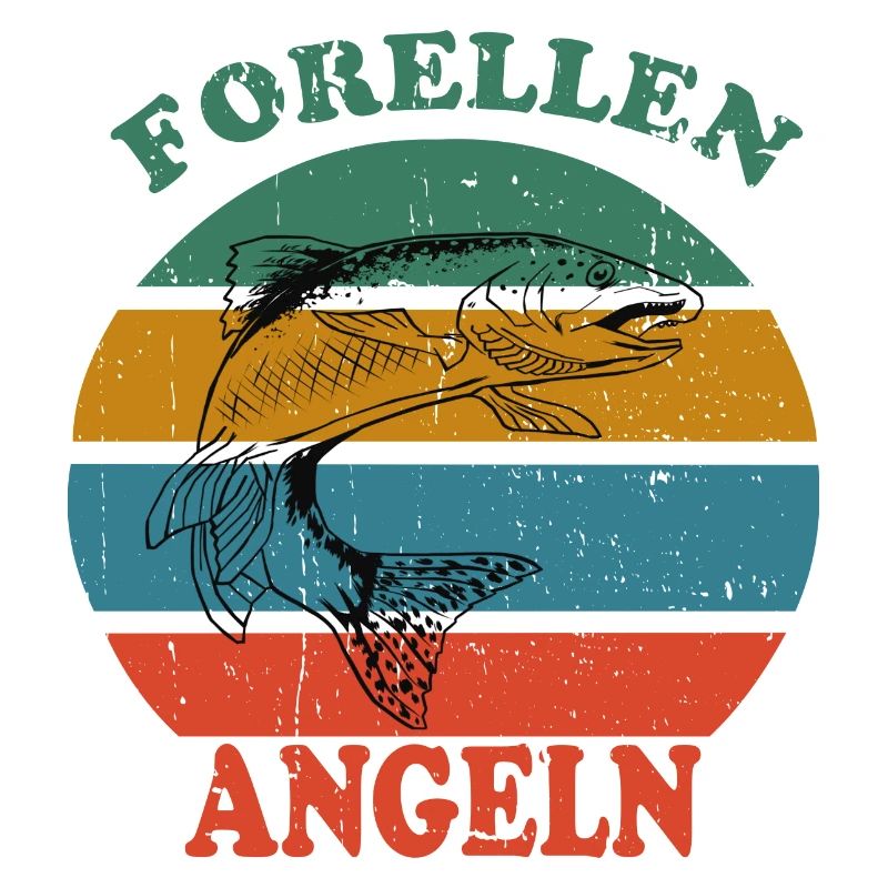 Retro Forellen Angeln