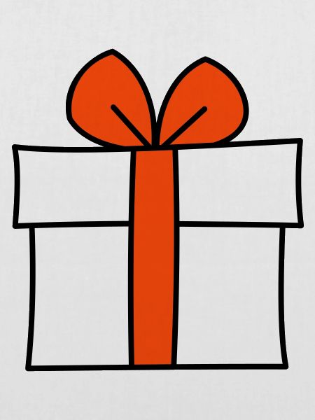 Geschenk dreifarbig