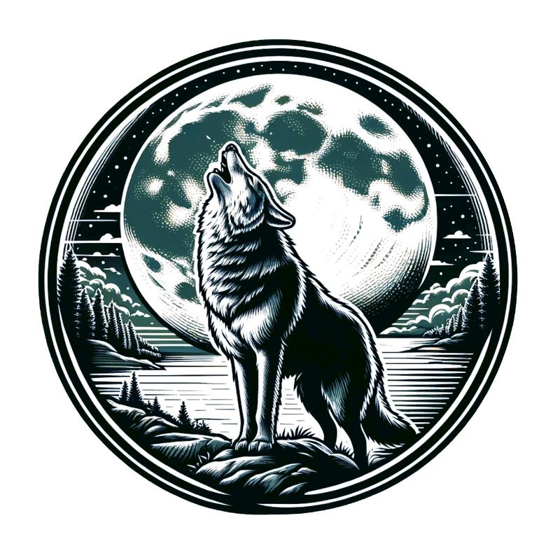 Wolf Mond Werwolf Heulen