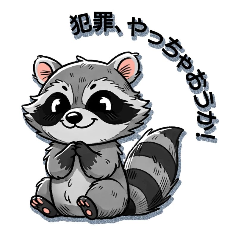 Let's commit a crime -Racoon