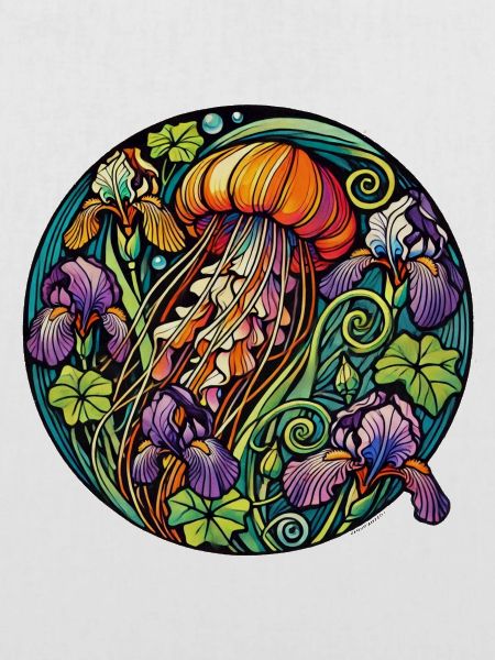Iris-Qualle