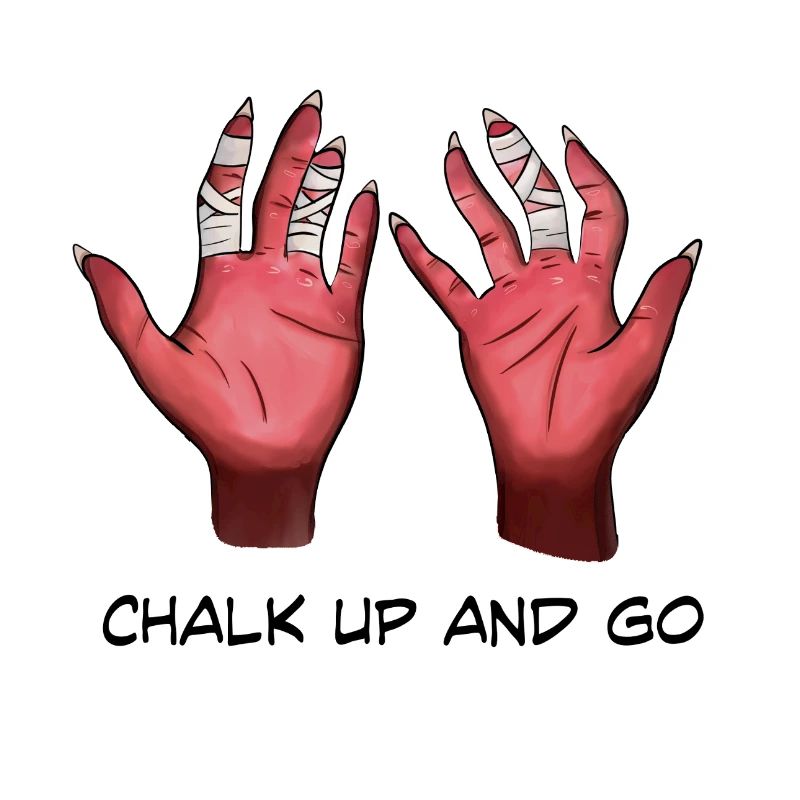 Climbing hands devil