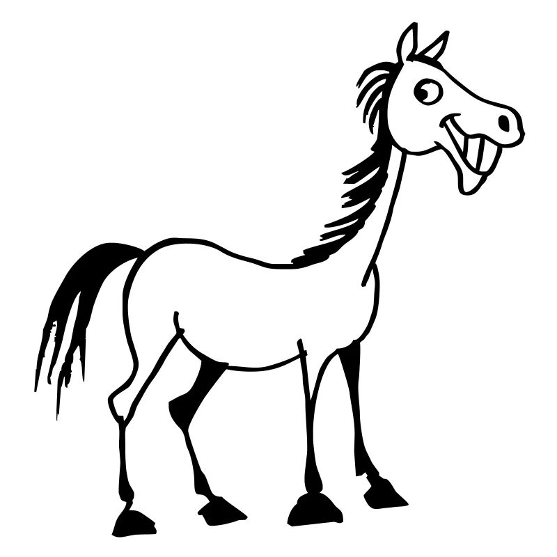 lustiges Pferd