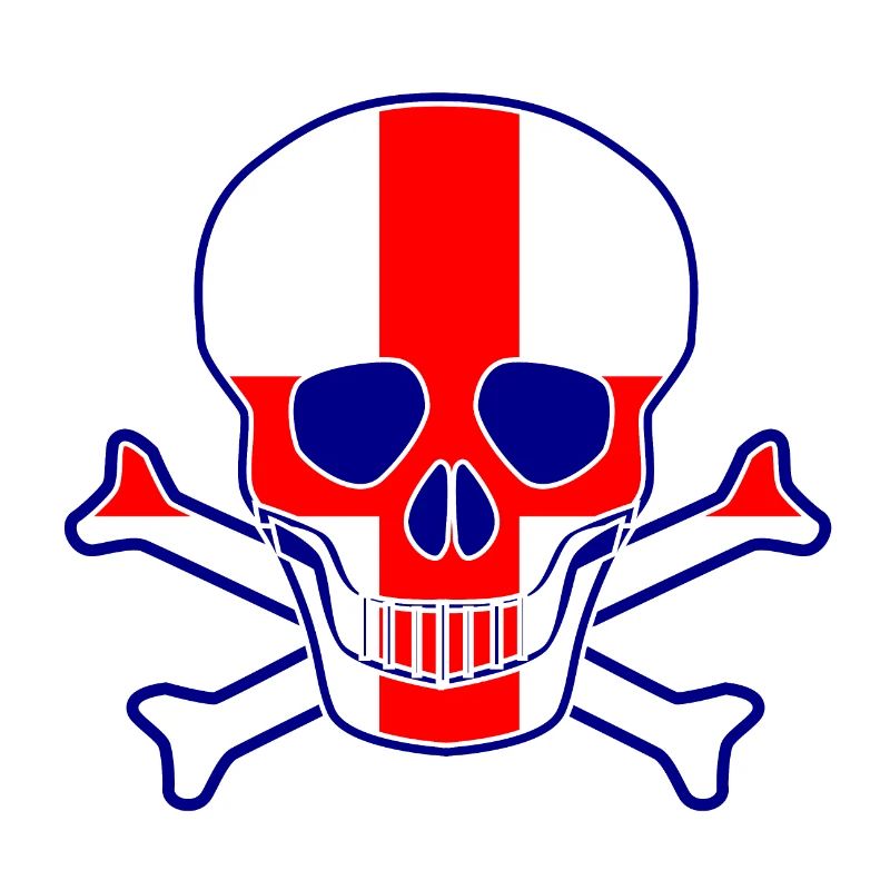England Flaggenschädel