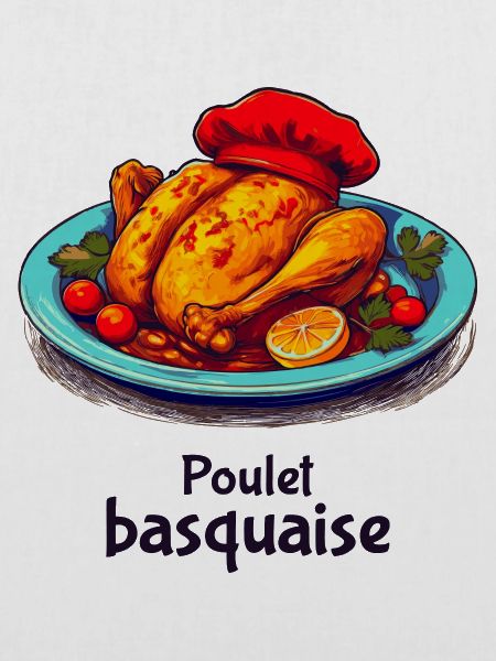 Poulet Basquaise - Dunkler Text