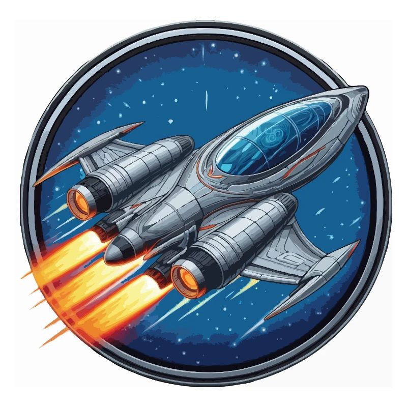 Spaceship silver small