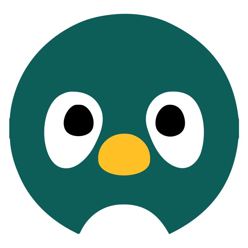 Cartoon Penguin Face