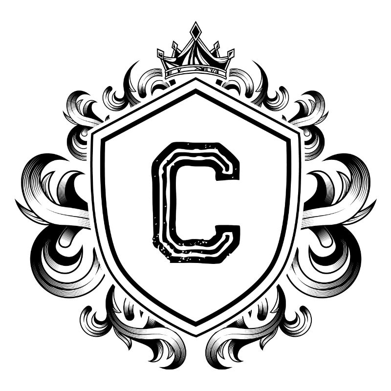 C Buchstabe Wappen