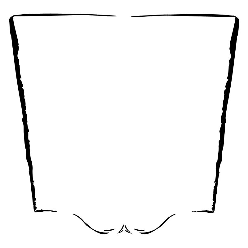 Vertical frame + decorative element - Vectorgraphic