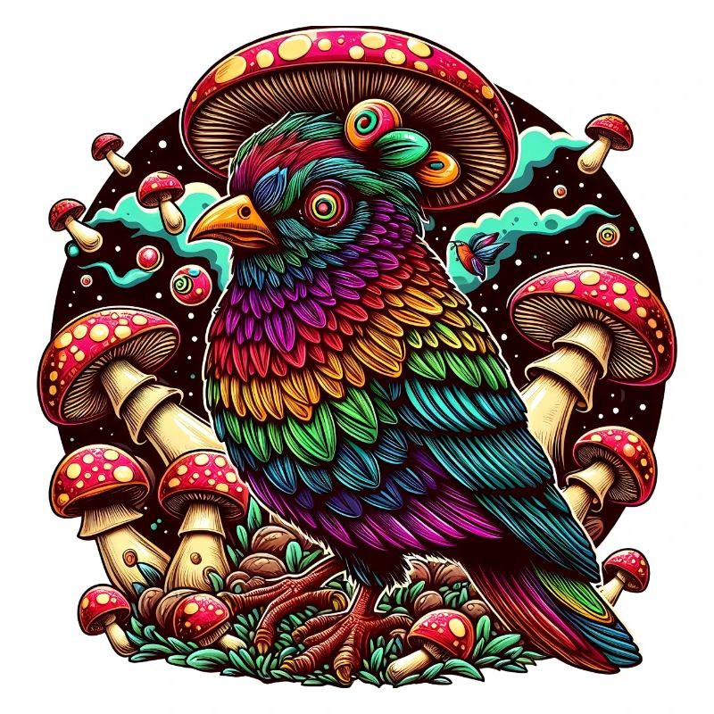 Psychedelische Eule