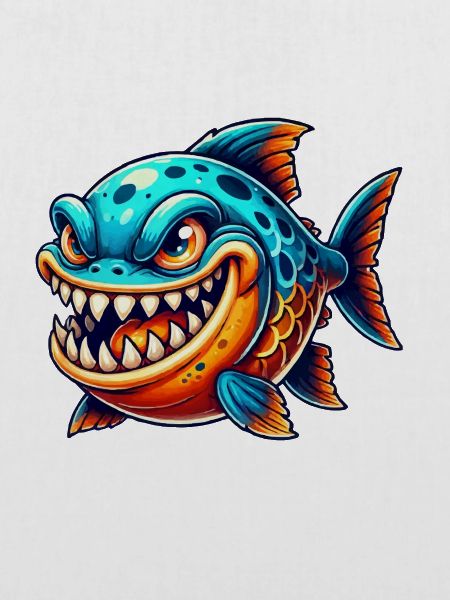 piranha comic fisch
