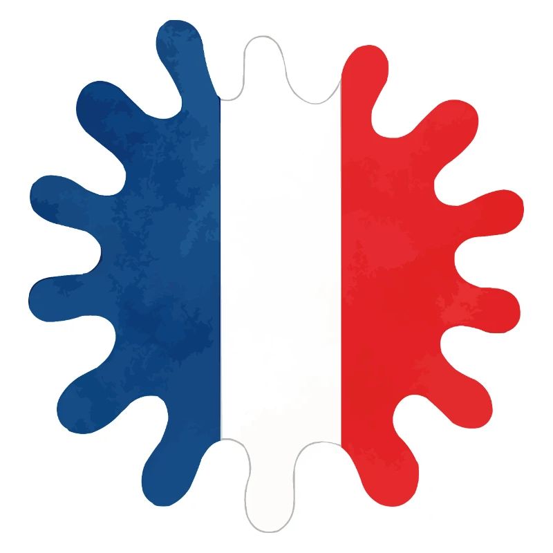 frankreich farbklecks