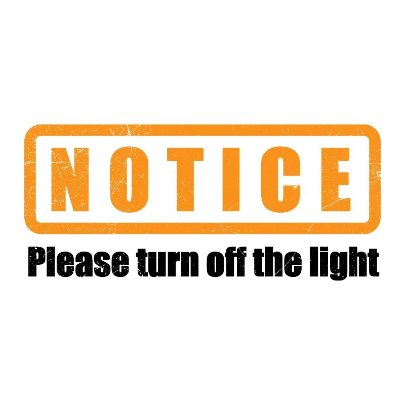 Hinweis please turn off the light Geschenkidee