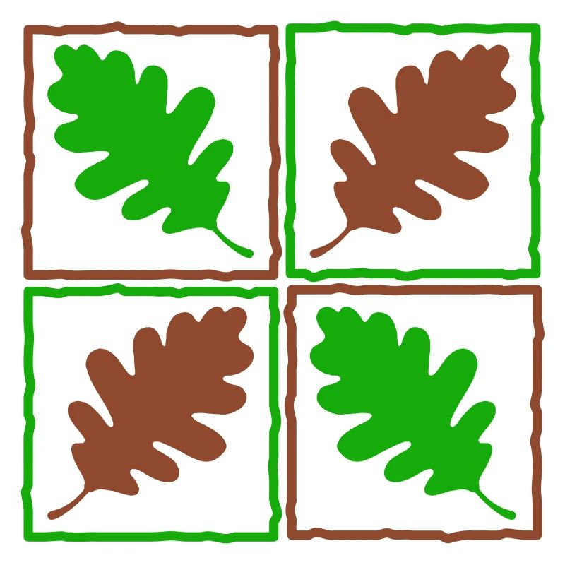 Eichenlaub deutscher Wald Blätter Eicheln Herbst