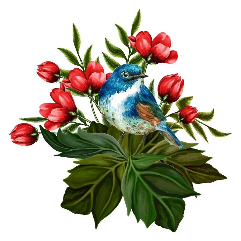 Bunter Vogel